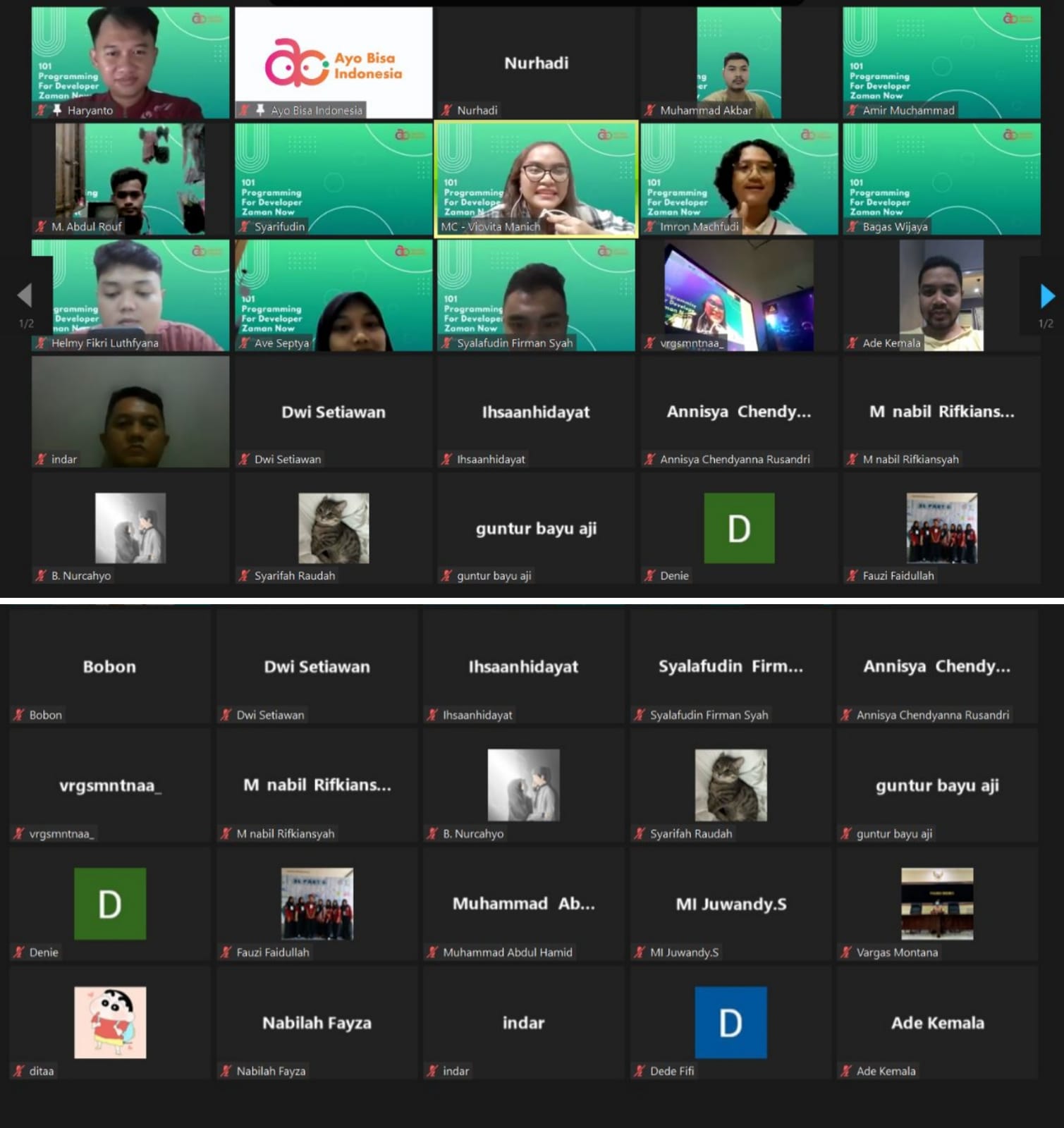 AYO BISA INDONESIA SUKSES MENYELENGGARAKAN WEBINAR “101 PROGRAMMING FOR DEVELOPER ZAMAN NOW”